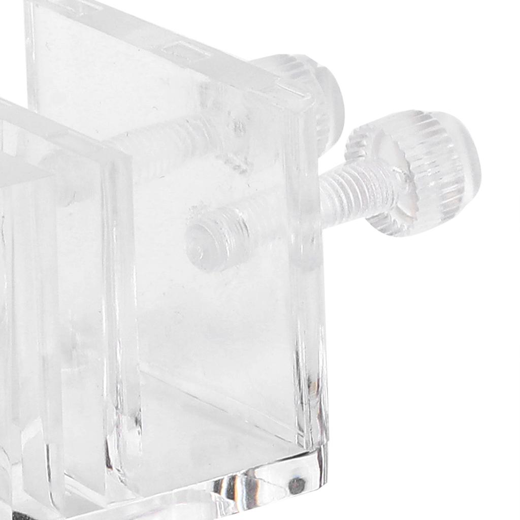 High Transparent Acrylic In and Out Water Pipe Fixation Clamp Single Hole for Fish   Aquarium