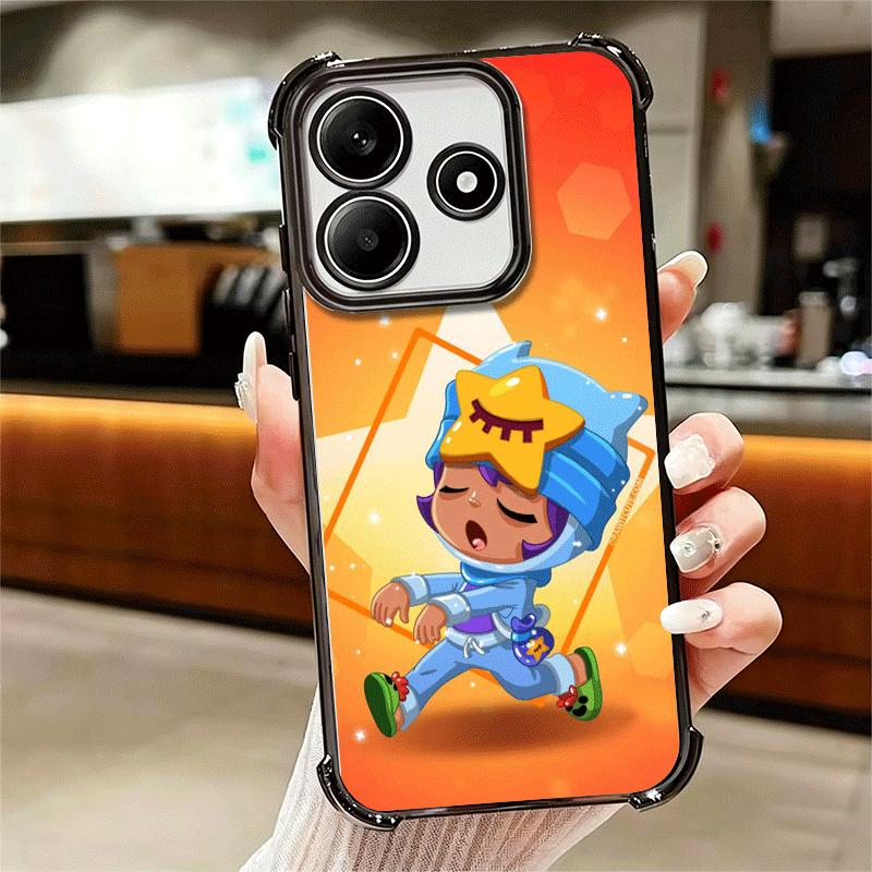 Cartoon Game Stars Soft Phone Case For Xiaomi Redmi Note 14 15 Pro Plus 13 12 11S 11T 5G 10 9S 9 Plating Anti-Fall Fundas