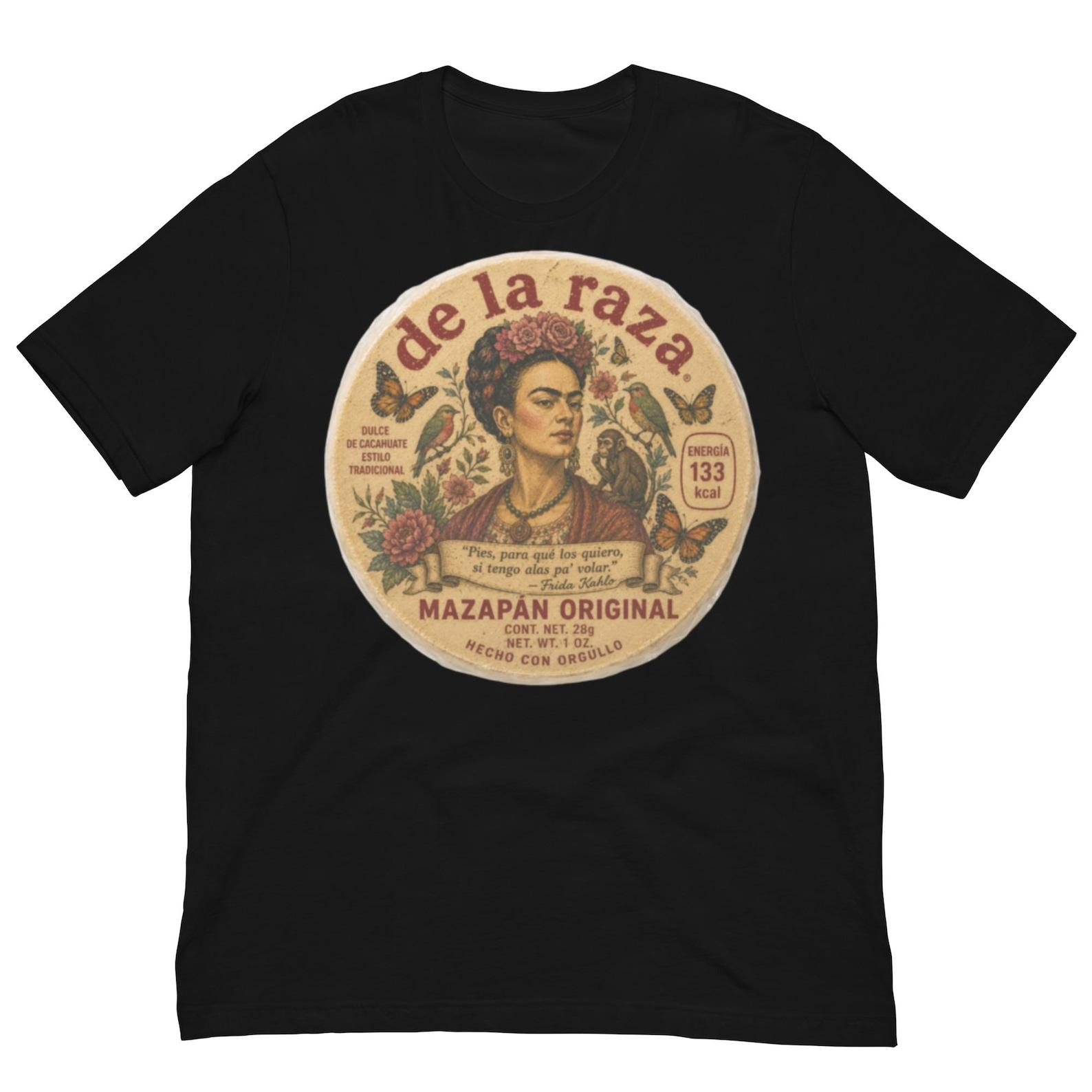 Frida Kahlo Mazapan Style Shirt, Mexican Folk Art Tee, Vintage Frida Floral Design, Mexican Heritage Graphic T-Shirt 4XL