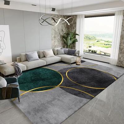 Tapis Géométrique Luxe Léger Tapis Grande Surface pour Salon Maison Décoration de Salon Tapis Doux pour Chambre à Coucher Paillasson Épais pour Entrée