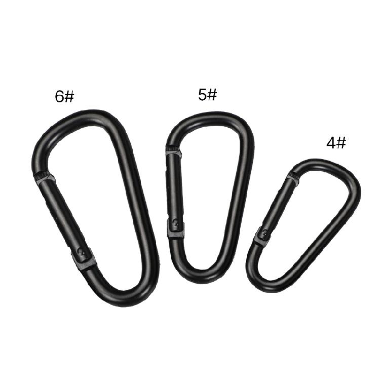 4 Stück Federkarabiner Aluminiumlegierung Karabiner Schlüsselanhänger Clip Kletterkarabiner