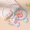 4pcs/set Cute Handmade Beaded Bracelet Butterfly Pendant Bracelets for Women Girls Party Holiday Jewelry Gifts