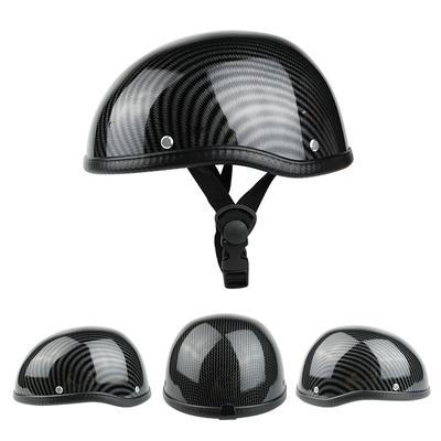 Casco Vintage de Media Cara para Motocicleta de Adulto Sombrero Gorra Motocross Moto Carreras