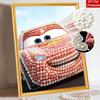 Disney Pearl Art Painting Lightning McQueen Handmade diy5D Pearl Gem Painting Pictures Crafts Special Shape Home Wall Decoration
