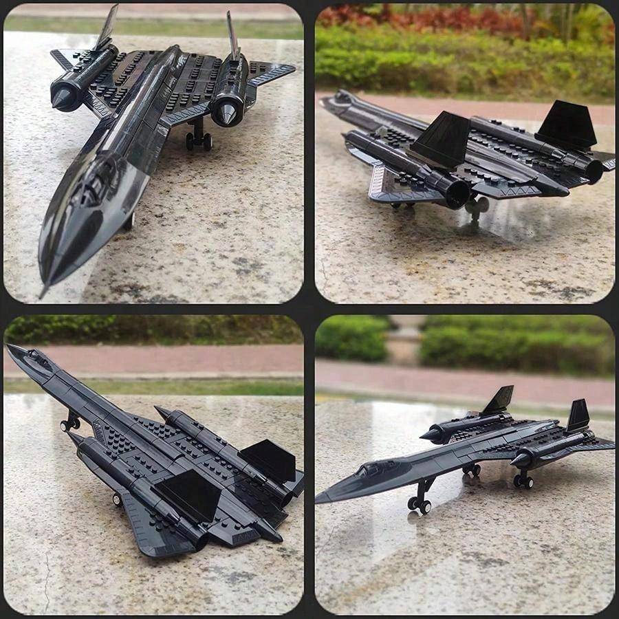 Polícia da Cidade SWAT SR-71 Blackbird Modelo Avião de Reconhecimento Blocos de Construção Tijolos Militares Brinquedos Infantis para 6+
