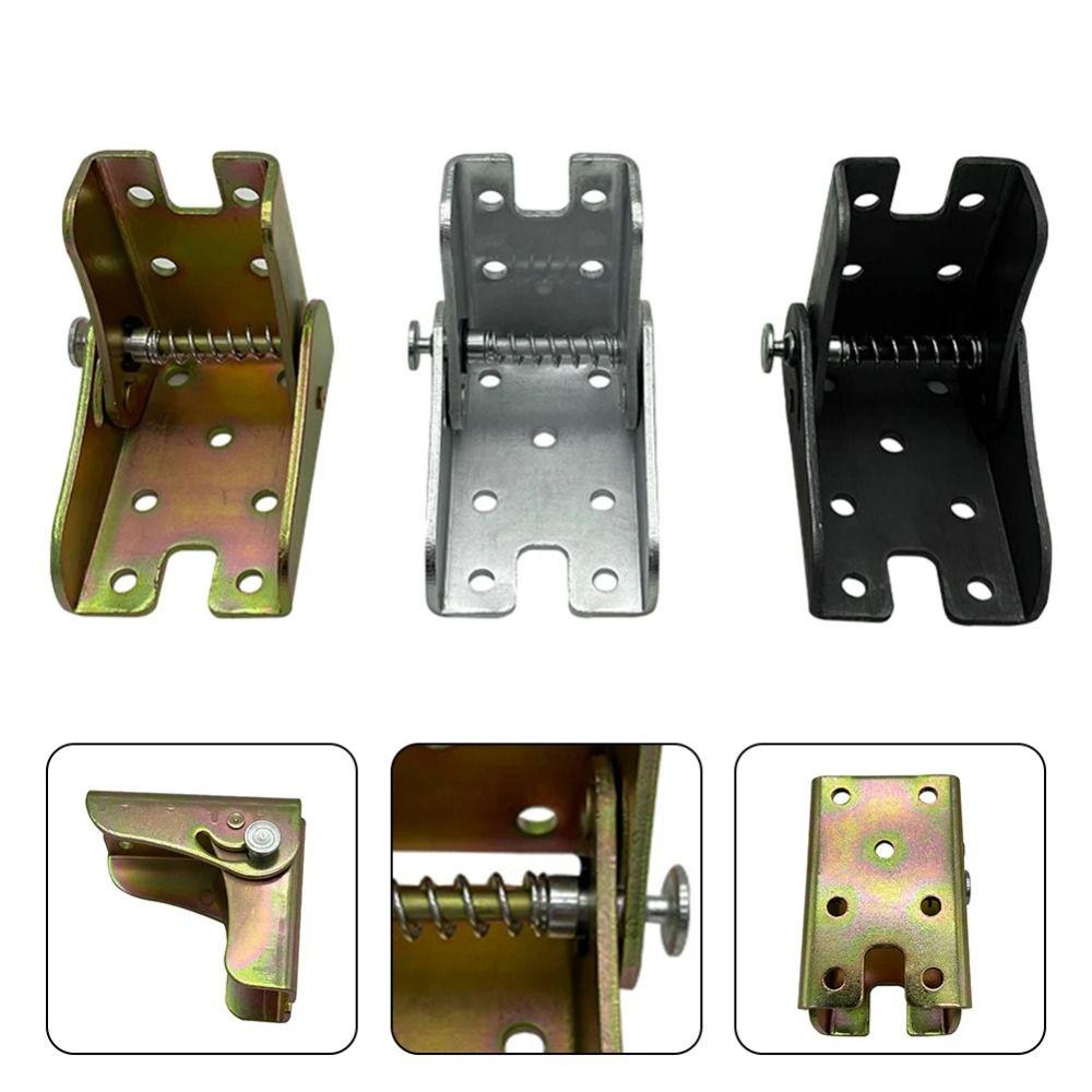 2Pcs 90 Degree Folding Self-Locking Hinge Corrosion Resistance Folding Table Legs Hinges  Sofa