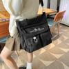 Damska Torba na Ramię Torba Studencka Color Block Torba Crossbody z Portmonetką