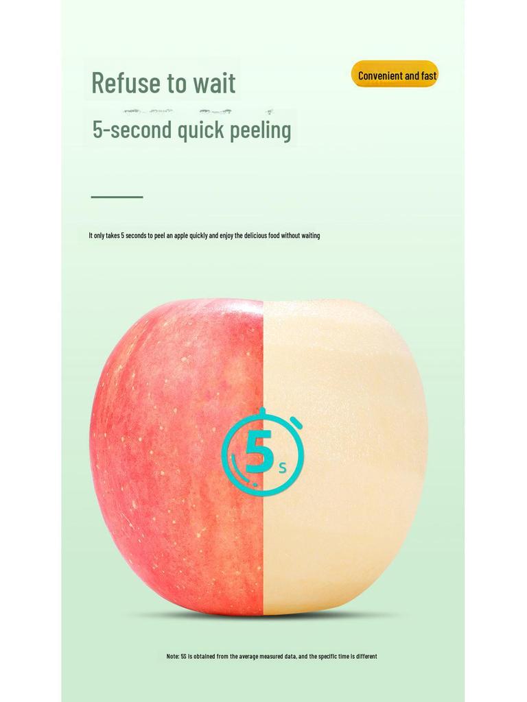 Multi-function Hand-cranked Apple and Pear Peeler for Easy Fruit Peeling.