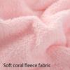 Soft and Absorbent Hair Drying Caps Coral Fleece Hair Towel Wrap for All Ages Button Closure Moisture Absorption