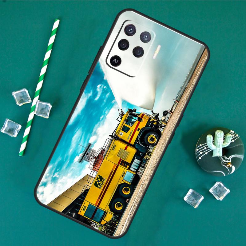 Fire Truck Case For Oppo A80 A40 A60 A16 A76 A96 A91 A15 A17 A74 A94 A54 A57S A18 A38 A58 A78 A98 Cover