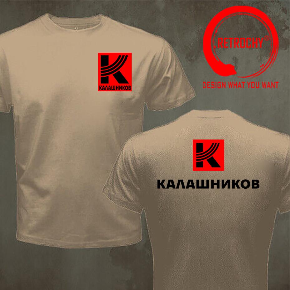 Russia Kalashnikov Military Printing TShirt ONeck Tee Shirt Cotton Tshirt Russian Army Unisex T Shirt Stylish Fashion Clothing