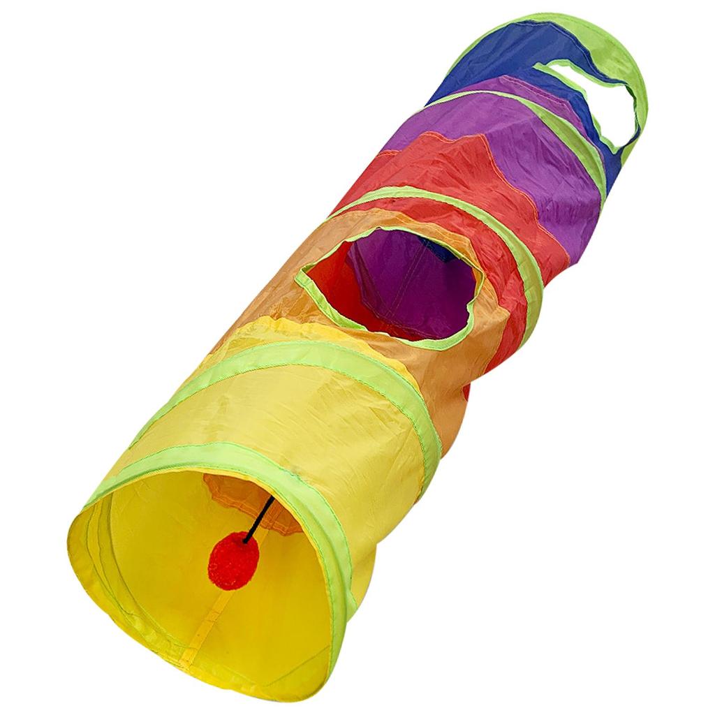 Cat Tunnel For Indoor Cats Collapsible Pet Toys Play Tunnels For Cats Portable Pet Supplies Cat Toys For Hiding Hunting And