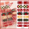 16-Finger French Christmas Gel Nail Stickers - No-Bake, European & American Fashion