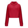 Women's Drawstring Cropped Hoodie Casual Long Sleeve Pullover Sweatshirts Workout Crop Tops Fall Outfits