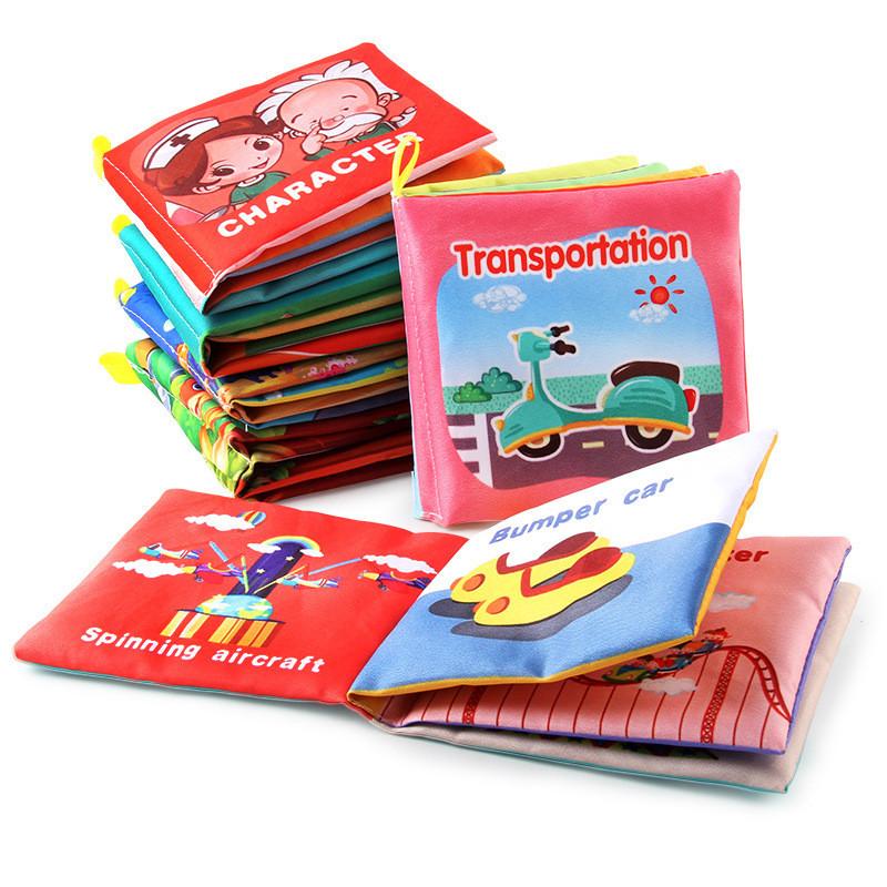 Soft Stereoscopic Infant Cloth Books Early Education Toy English Book Palm
