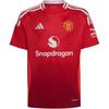 New Adidas Manchester United Manchester United T Shirt Bright Red Teenagers IT1972