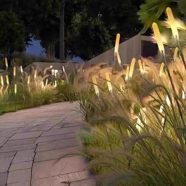 

LED Glowing Wheat Ear Outdoor Garden Light - Acrylic Frosted Reed Stick