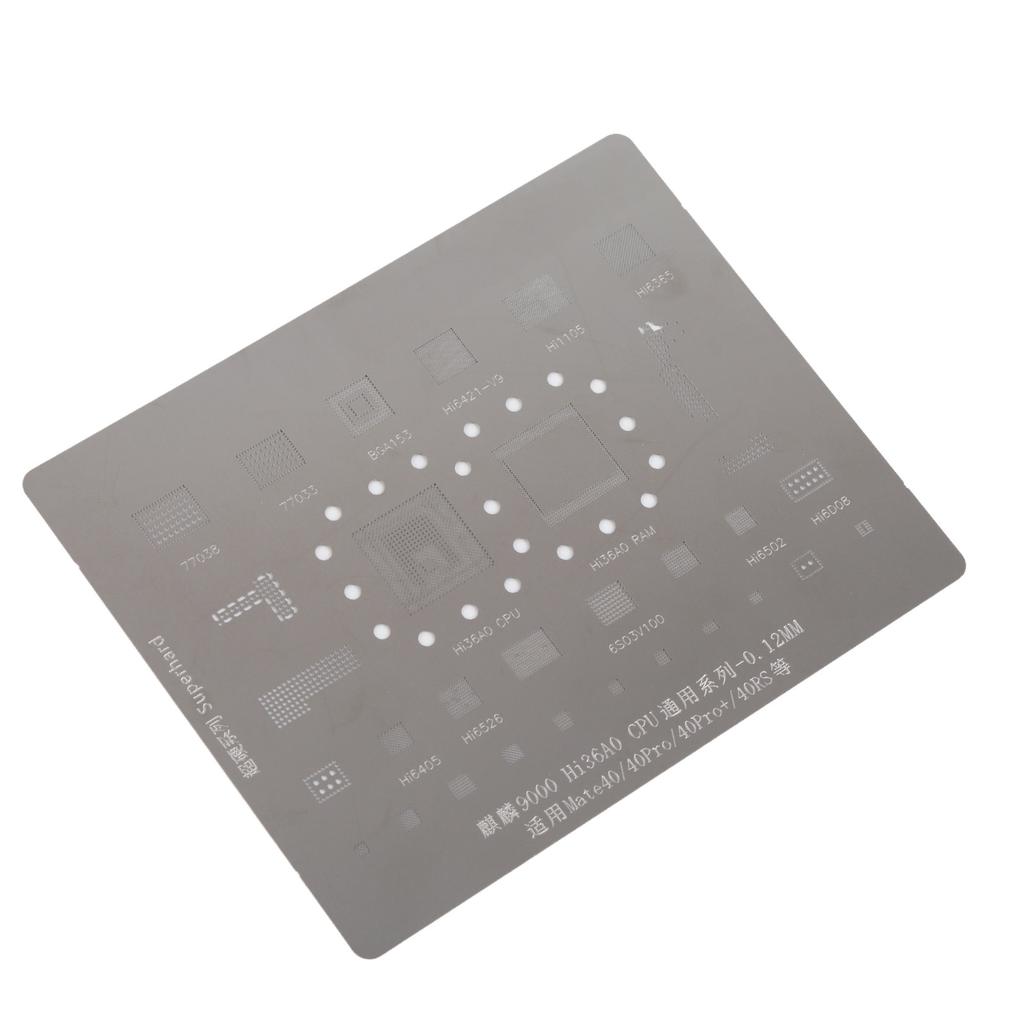 BGA Reballing Stencil Template Stainless Steel Portable High Temperature Resistant Reballing Rework