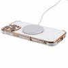 For iPhone 16 Pro Max Case Compatible with MagSafe Electroplated Love Hearts TPU Phone Cover with Chain Strap