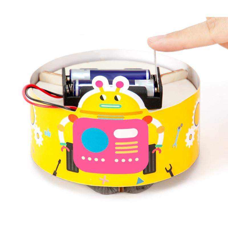 Wooden Sweeping Robot Hand Assembled Children Puzzle Toy Set For Physics Experiments Home Learning