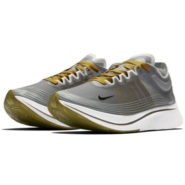 Nike Zoom Fly SP Torfmoos Herren Sneaker Grau Schwarz Torfmoos-Weiß AJ9282-003