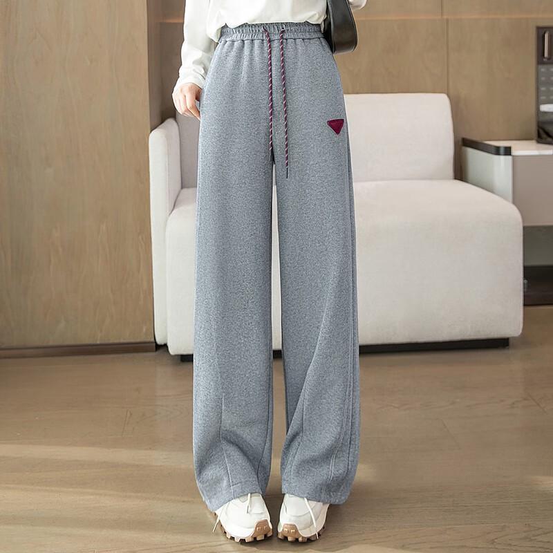 Women's Drawstring Casual Wide-Leg Pants