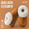 Cotton Slippers Women's Thick-bottomed Non-slip Winter Bag and Home Couple Indoor Warm Men's Hair Slippers