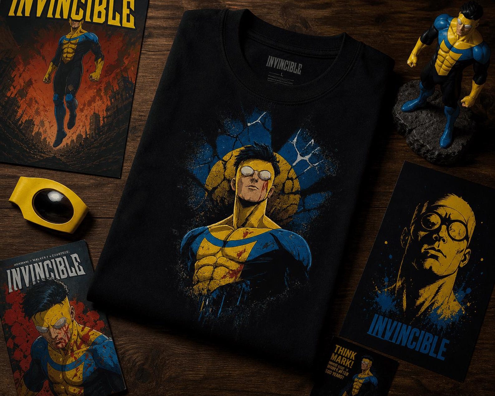 Comfort Colors® Invincible Think Mark Inspired Minimalist Superhero Tee 3XL