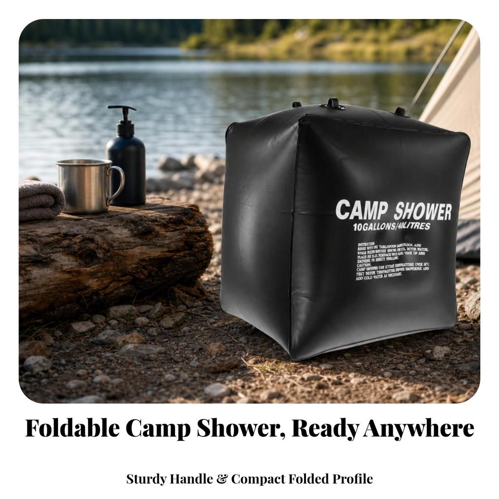 40L Solar Camping Shower Bag Portable Camp Large Capacity