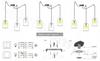MODERN ELEGANT HANGING LAMP GLASS SHADE