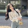 Designer Nischenbluse Damen Frühling Sommer Herbst Sanft Süß Langarm Französisch Vielseitiges Chiffon-Top Modisch