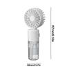 Portable Handheld Misting Fan Foldable Water Spray Cooling Fan Spray Water Mist Fan With Lanyard For Traveling Beach Camping