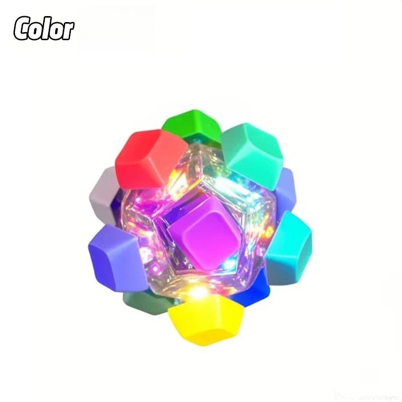 

12 Keys Magic Ball Fidget Toys DIY Finger Keyboard Clicker Keycap Stress Relief Cube Toy Decompression Gift for Kids Adults