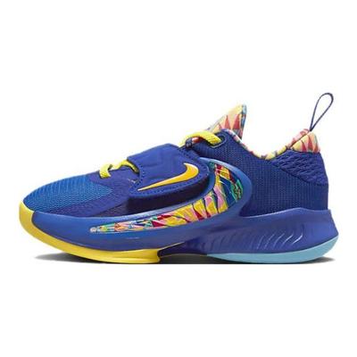 Zoom Freak 4 SE PS Kaleidoscope Kinder-Sneakers Blau Tiefes Königsblau Opti-Gelb DV3016-400