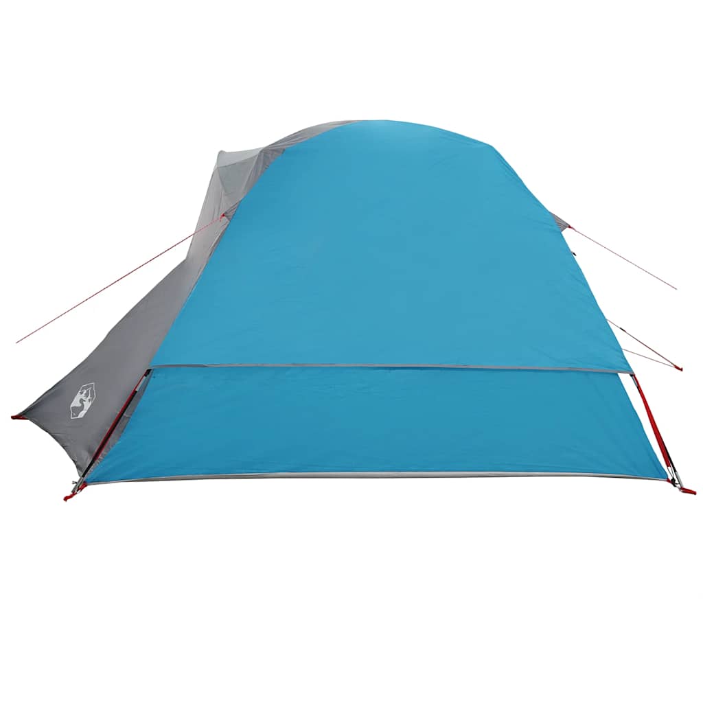 4 Person Camping Tent Blue Waterproof
