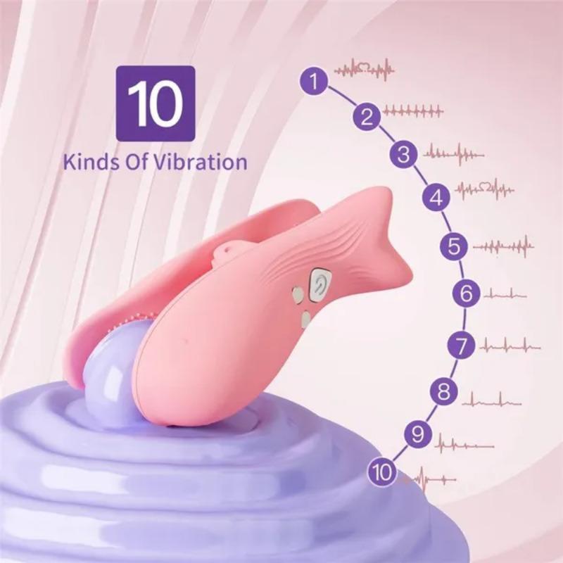 1pair 10 Mode Nipple Clamp Vibrator Breast Clamp Electric Nipple Stimulator with Remote Control Adult Toys