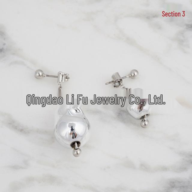 French Minimalist Teardrop U-Shaped Earrings - Runway Style