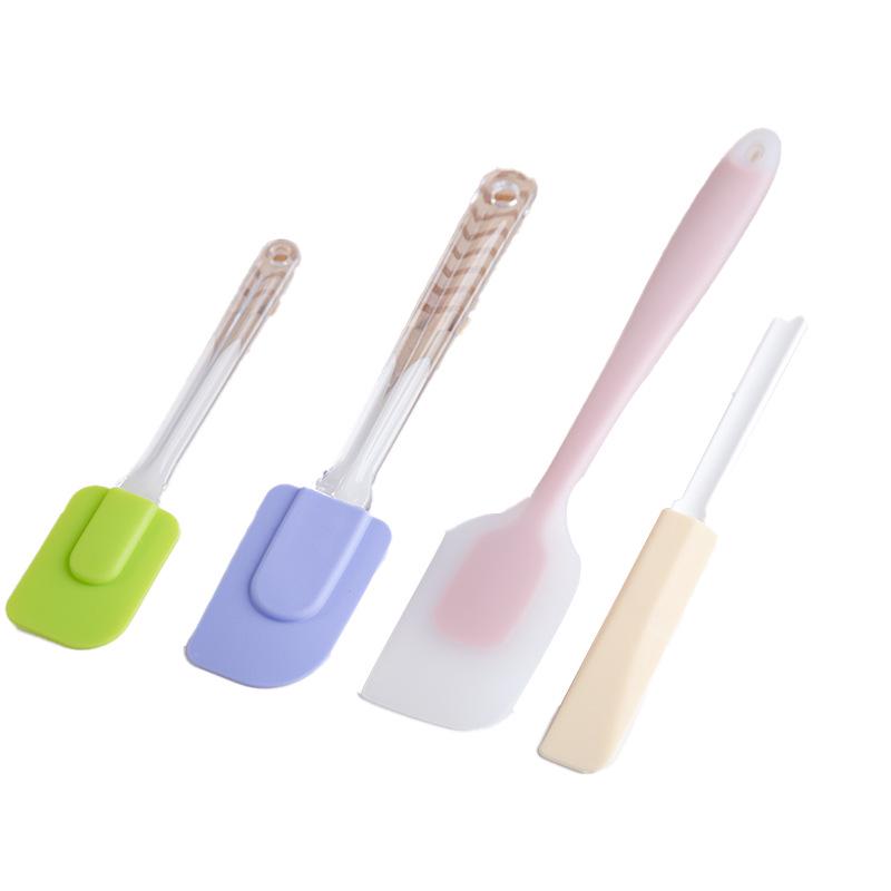 High-Temperature Resistant Silicone Kitchen Scraper for DIY Mixing