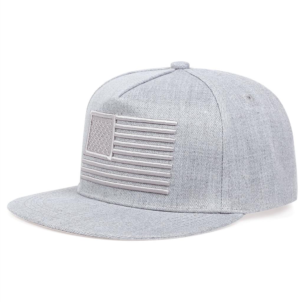 Coole Baseballkappe mit aufgestickter Flagge und flachem Schirm für Herren, Gorras Snapbacks mit 3D-Flagge, Outdoor-Hip-Hop-Caps, Fitness-Mützen