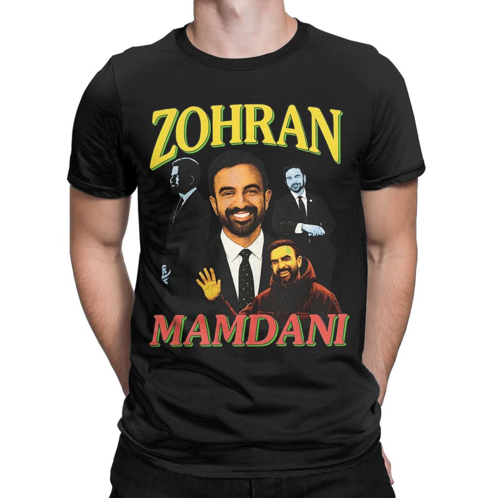 Zohran Mamdani 90s Style Vintage Tee Shirt for Men Women Graphic Print T Shirts  Cotton Clothes