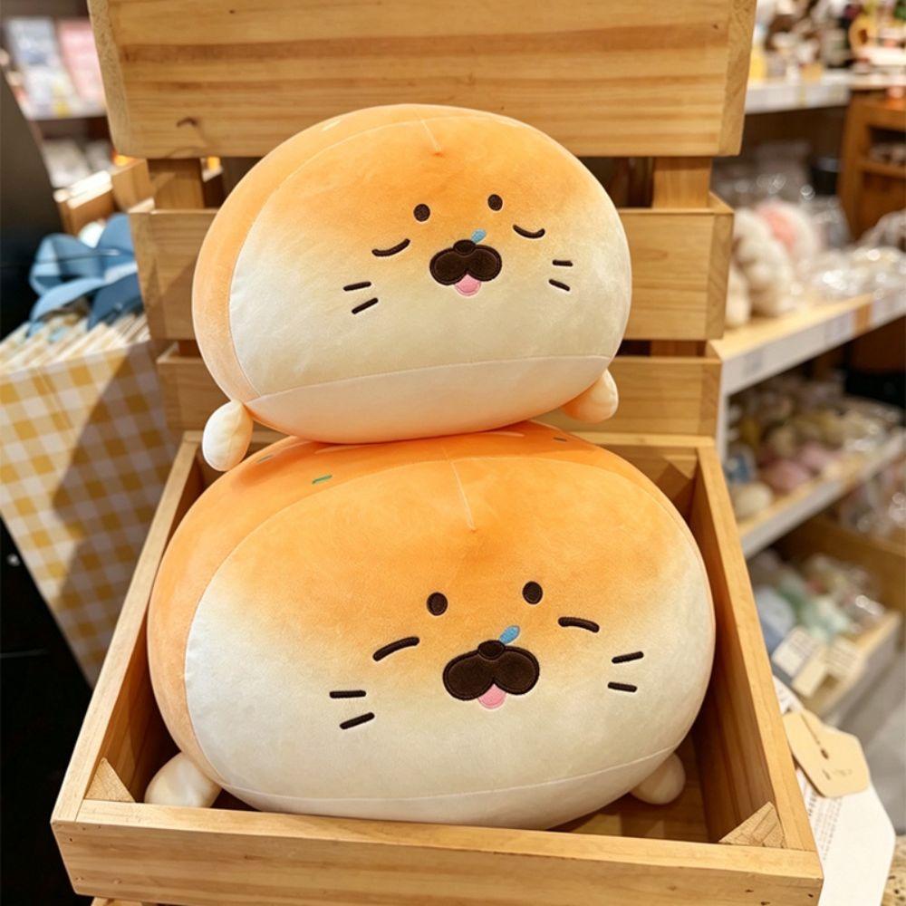 Soft Bread Seal  Doll Very Soft Marine Animal Plush Toy Back Cushion Bread Seal Plush Toy  Sofa Bed