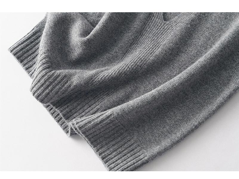 2024 French Style Gradient Bamboo Wool V-Neck Sleeveless Vest