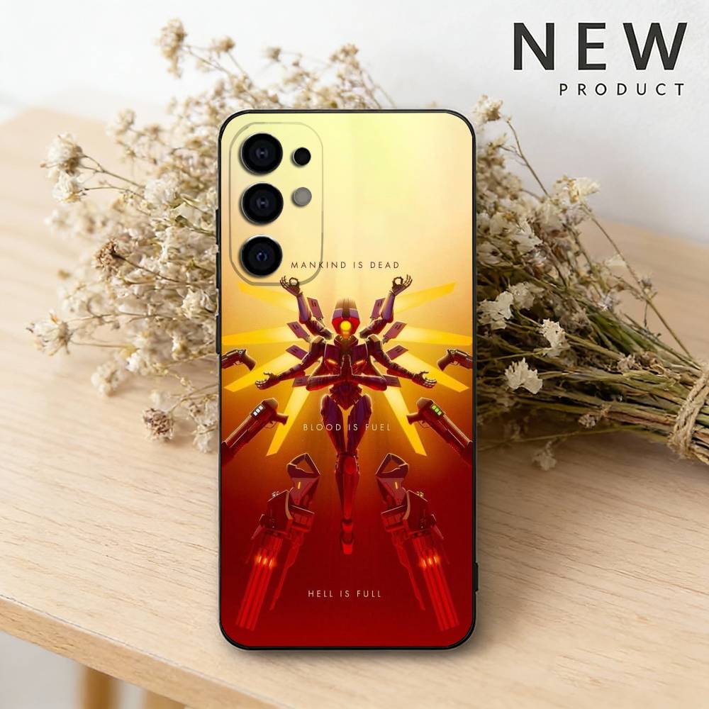 

U-ULTRAKILL the world looks red Phone Case For Samsung S26,25,24,23,22,30,21,10,9,Ultra,Plus,Lite Black Soft Case Samsung S23plus5G