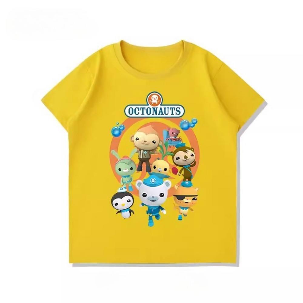 Potdemiel New Octonauts Children's T-Shirt, Cute, Versatile, Casual, Comfortable and Breathable for Boys and Girls
