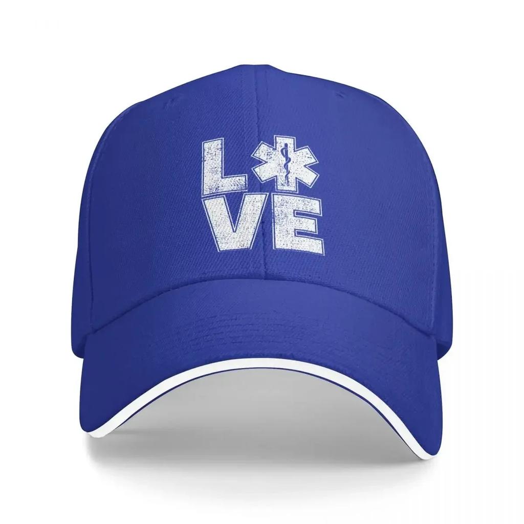 EMT Love Paramedic Baseball Cap Casual Trucker Hat Spring Unisex Women Tennis Skate Baseball Caps