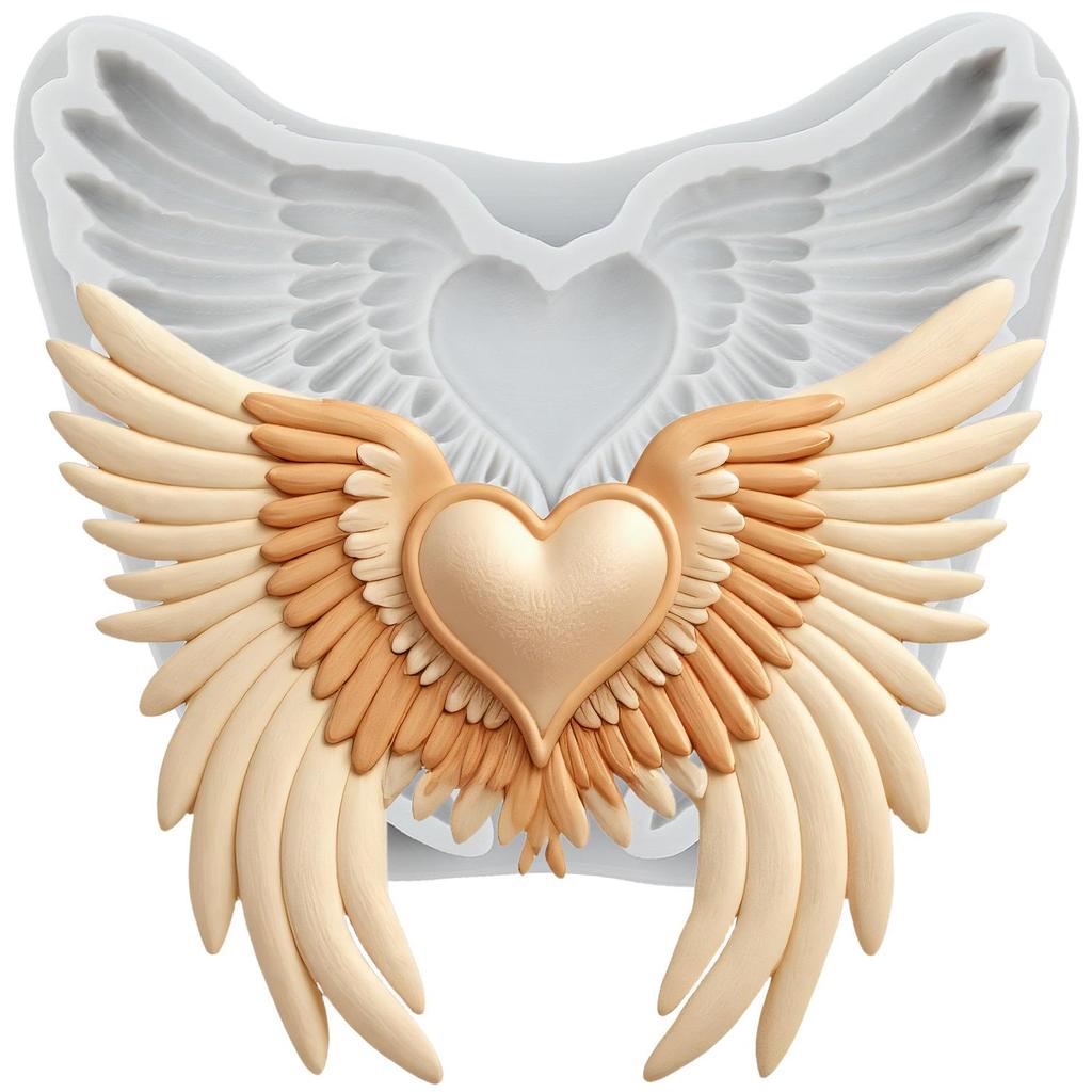 Angel Wing Silicone Molds Wing Fondant Mold Cake Decorating Tools Cupcake Topper Chocolate Candy Craft Gum Paste Polymer Clay