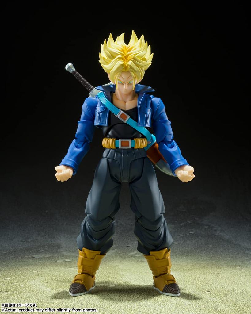 TAMASHII NATIONS Dragon Ball Z Super Saiyan Trunks Boy from the 140mm PVC ABS Painted Movable Figure S.H.Figuarts -The Future- Approx. &