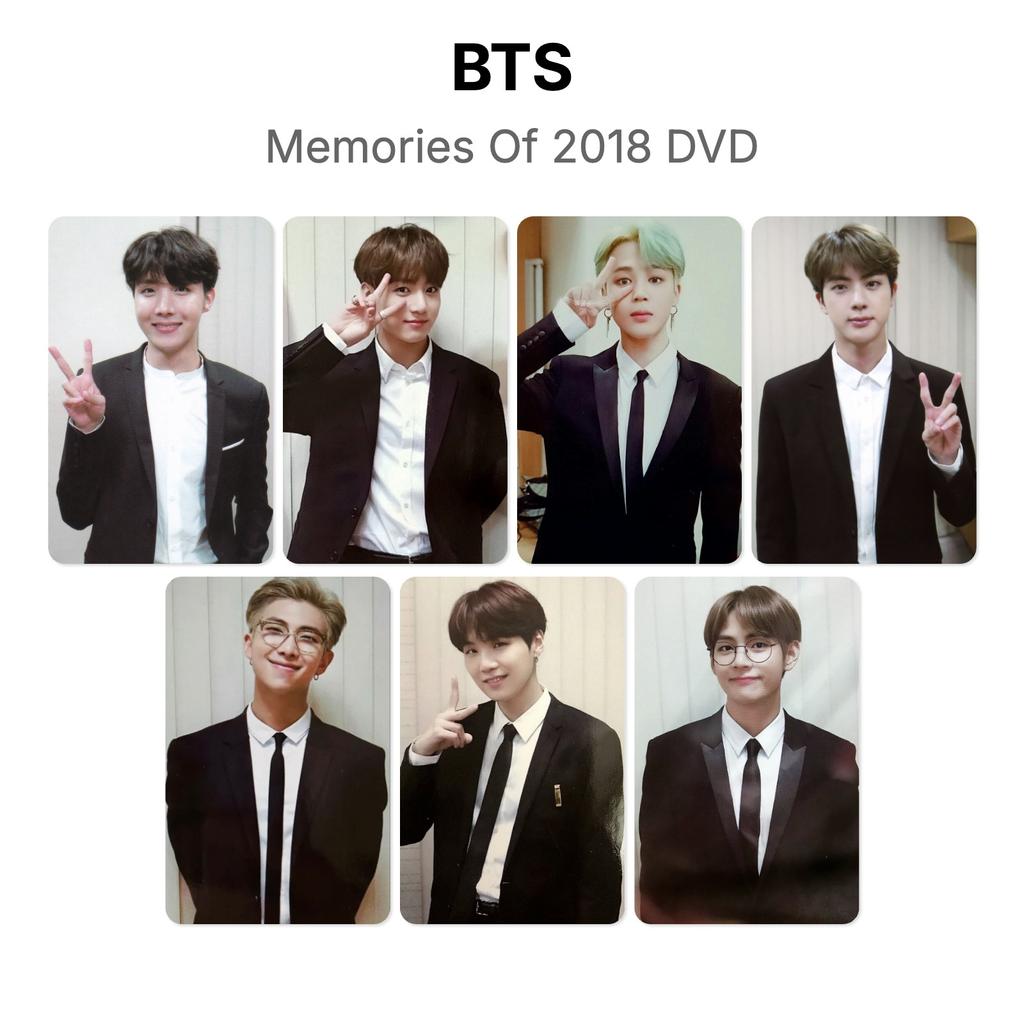 BTS Memories Of 2018 DVD Fotocard Ufficiale