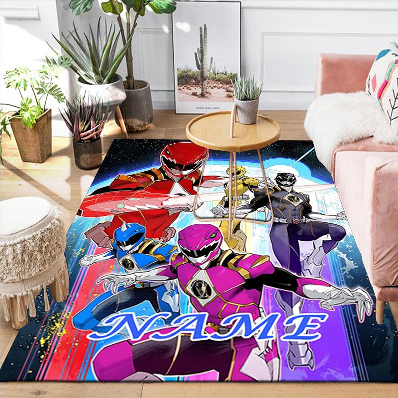 Custom 1Pc Power Rangers Artwork Rug Office Carpet Indoor Outdoor Entrance Doormat Nonslip Soft And Comfortable Living Room D2915214