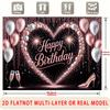 Pink Balloon Party Backdrop 1pc - Home Party Decor
